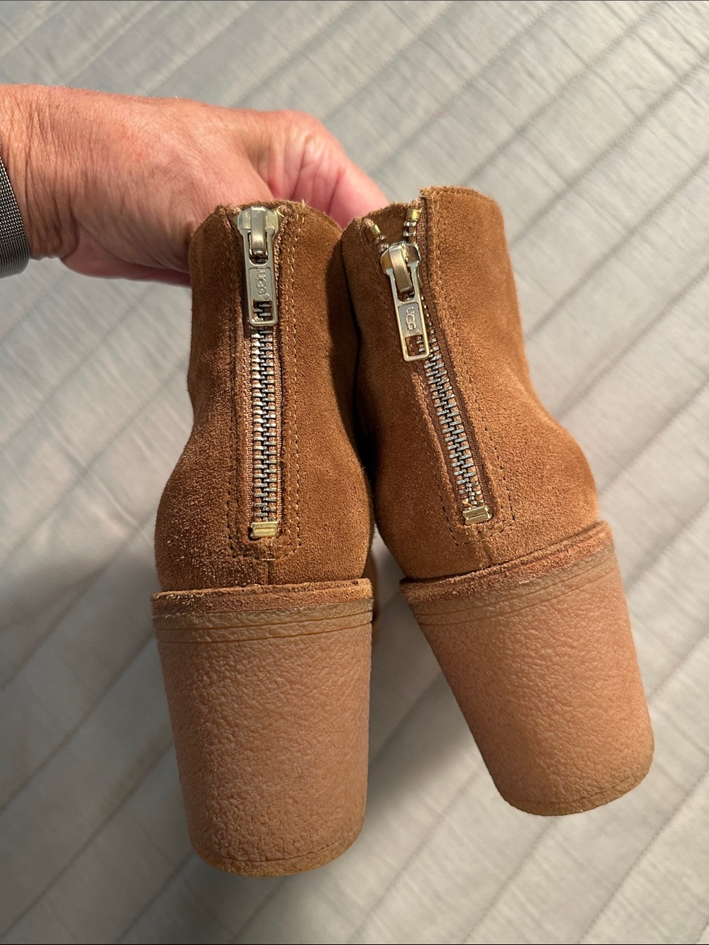 UGG Corin genuine Suede tassel booties, size 8.5 - Picture 5 of 12
